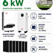 🔆Kit de 6 kw Must con batería de 15 kw y 9 paneles. Listo para montar - Img 55572863
