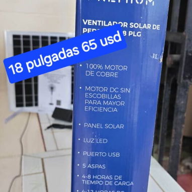 Ventiladores recargables de 16 y 18 pulgadas, con batería de Litio - Img 123485224