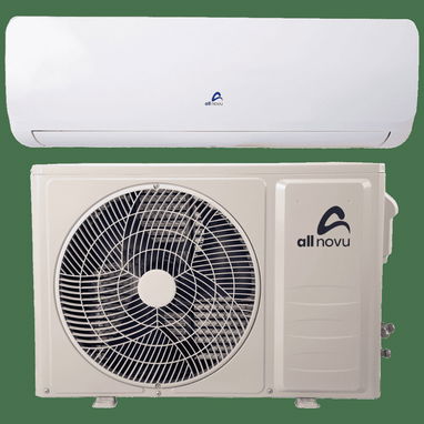 Split 1 T marca ALL Novu viene con Brazos originales y regulador de voltaje 220v wifi para conectar el movil $300 USD co - Img 125824259