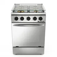🍳 *COCINA CON HORNO DE GAS CON 4 QUEMADORES Y 20" PLATEADA* 🍳 - Img 55584525