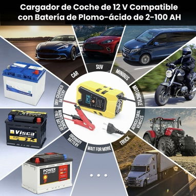 Cargador de batería para carro y moto de 12v/6a.Nuevo en su caja - Img 98536577
