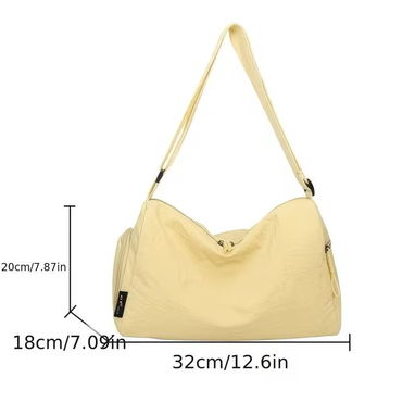 🍒Bolso Bandolera de Gran Capacidad para Mujer (Butter Yellow)🍒 - 3/7