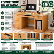 Escritorio De Oficina Medidas: 120cm largo x 60cm de ancho x 73cm de alto - Img 58458519