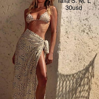 Juegos de bikinis de 3 piezas | bikinis con pareo - 6/7