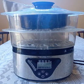 DE USO !! CASI NUEVO!! Hamilton Beach 37530Z/ Vaporera y Arrocera Digital/Bandejas Apilables/Capacidad de 5.2L 53274327 - 9/10