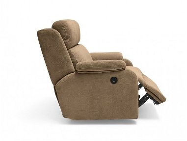 Butaca o Sillón relax reclinable tapizado en color beige. - Img 66215932