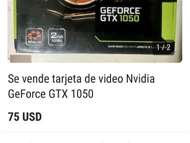 Se vende tarjeta de video Nvidia GeForce GTX 1050 - Img main-image-45842263
