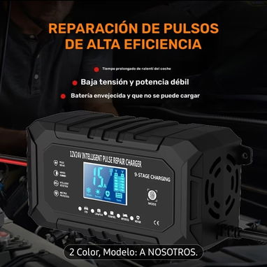 Cargador inteligente todo tipo de Bateria de 12v-15A y 24v-8A - 2/6