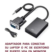 ADAPTADOR VGA A HDMI CON AUDIO - NUEVO - Img 57518705