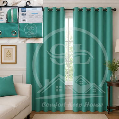 👑Cortinas Tapa Sol Blackout 📌El Juego de 2 paños - 2/8