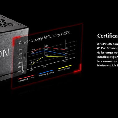 FUENTE DE ALIMENTACIÓN XPG PYLON 750W 80 PLUS BROCE. NUEVA EN CAJA!!!! - Img 123041763