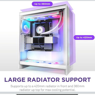 NZXT H7 FLOW DOBLE CAMARA FUENTE ESCONDIDA BESTIA DE MID TOWER NUEVO EN CAJA 📦 - Img 101995822