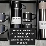Termos termicos para bebidas frias y calientes con 2 vasitos adicionales - Img 55179753