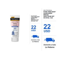 Neutrogena Pure Free Baby Sunscreen Broad Spectrum SPF 50 88 mL 3 oz - Img 58468067