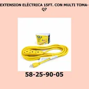 EXTENSION ELÉCTRICA 15FT. CON MULTI TOMA-Q7 - Img 55729012
