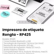 Impresora de etiqueta Rongta - RP425 Modelo: RP425 - Img 54550256