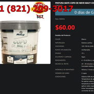 Pintura Macy Copo de Nieve 15L Blanco Mate para Salones Pro VPT-0203 - Img 54456635