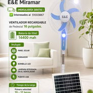 Ventilador RECARGABLE E&E Miramar - Img 55831819
