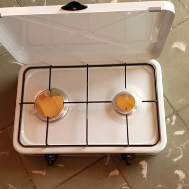 Cocina de gas marca DAYTRON esmaltada a la meseta de 2 hornillas - Img 126304423