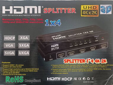 SPLITTER HDMI 1x2 SPLITTER HDMI SPLITTER HDMI SPLITTER HDMI 1×4 SPLITTER HDMI 1x8 - Img 58143505