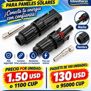 Pareja de conectores MC4 a 1.50 USD el par, el mejor precio de Santiago - Img 57468504