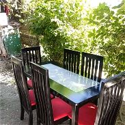 Juego de mesa artesanal de 6 sillas - Img 45414809