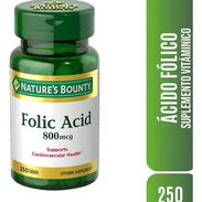 Ácido Fólico vitamina B9 con 250 tabletas - Img 57952561
