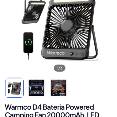 Variedad de ventiladores recargables - 4/8