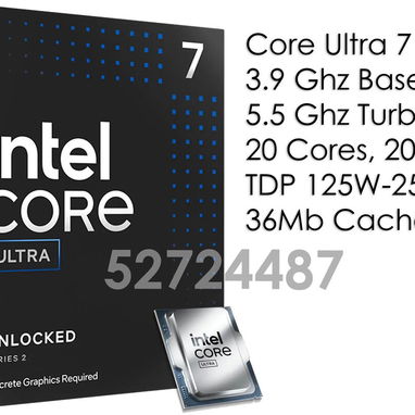 Kit con GIGABYTE Z890 AORUS ELITE WIFI7 / Intel Core Ultra 7 265KF (Serie 2) / 32GB DDR5 RGB @ 6400 / Todo NUEVO - Img 115931545