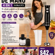 BATIDORA DE MANO 4 EN 1 SOKANY, ENTREGA DE FACTURA PARA SU GARANTÍA. VARIEDAD DE LICUADORAS Y BATIDORAS - Img 57208775