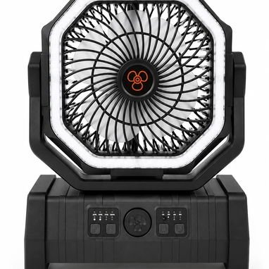 Ventilador recargable F6 (verde) - 2/3