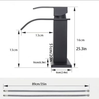 Grifo de Baño Cuadrado - 2/3
