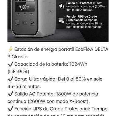 Estaciones de energía EcoFlow de la serie 2,3 y delta pro. NUEVO. ENTREGA INMEDIATA - Img 123121881