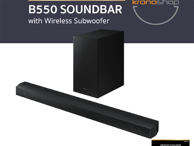 Samsung Barra de sonido HW-B550/ZA de 2.1 canales con Dolby Audio, DTS Virtual:X, subwoofer incluido, Adaptive Sound Lit - Img 65862939