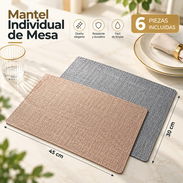 Doylie Matizado – 45 × 30 cm 💵 Precio: 13 USD Un complemento sencillo y elegante para vestir la mesa - Img 57850455