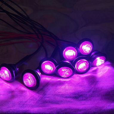 Leds redondos decorativos morados en 1.50 USD c/u compra libre, le sirve a todo - Img 117453123