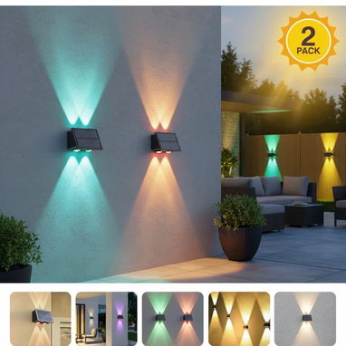 Lámpara solar 2 piezas para exteriores RGB . 35 USD - Img 121743162