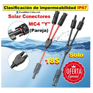 PANELES SOLARES MC4 "Y" CONETORES (Pareja) - Img 122703737
