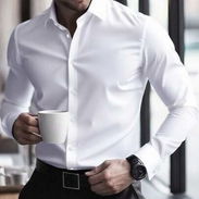 ⚠️Camisa Mangas Largas Blanca Nueva Originales - Img 54175552