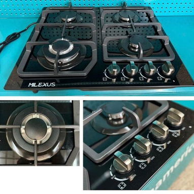 COCINA DE GAS MILEXUS 4 QUEMADORES A $240 USD - Encendido Magneto, Cristal Templado | Envío Incluido, Factura y Garantía - 4/4