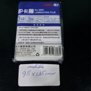 Paquetes de 100 unidades deLáminas para plasticar de dos medidas diferentes,  ver fotos - Img 45490325