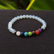Pulsera 7 Chakras con piedra lunar - Img 54771302