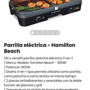 Parrilla eléctrica - Hamilton Beach. Nueva - Img 50947473