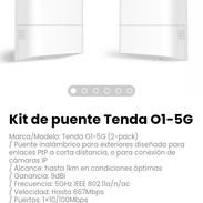 Kit de puente Tenda O1-5G. Incluye 2 inyectores PoE, 2 transformadores y kit para montaje - Img 56683723