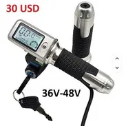 H04 Vendo puños con acelerador, pantalla y chucho para bicicletas eléctricas de 36V y 48V - Img 56640483