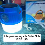 Lámpara recargable Solar Blub - Img 57618673