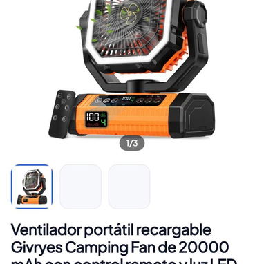 Ventiladores recargables - 2/6