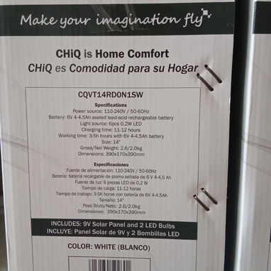 Ventilador recargable con su panel solar y bombillos - Img 125857875