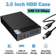 Carcasa para Disco Duro Externo 3.5” – Gabinete HDD con Conexión USB y Alimentación - Img 53049452