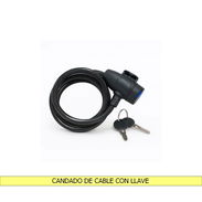 CANDADO DE CABLE CON LLAVE - Img 55758057